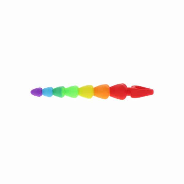 ToyJoy Rainbow Heart Anal Beads-9