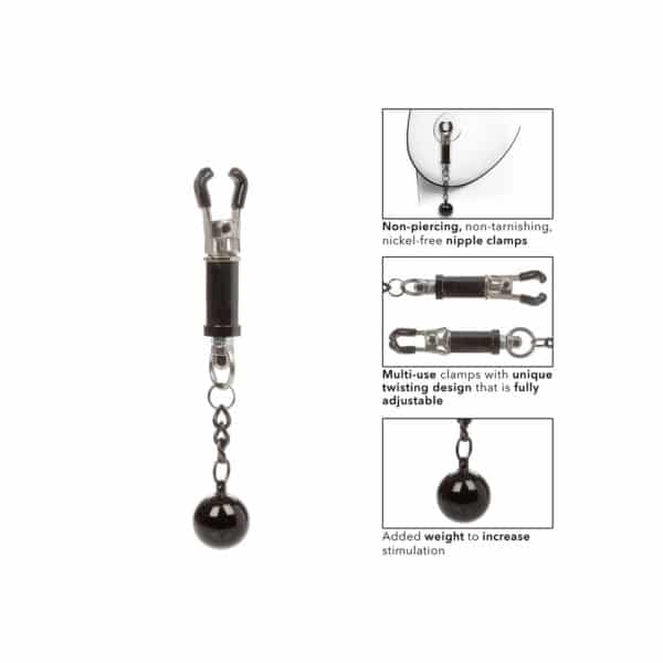Nipple Grips Weighted Twist Nipple Clamps-5