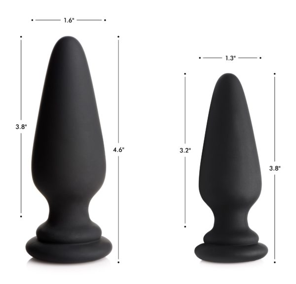 Small Anal Plug with Interchangeable Bunny Tail - White-4