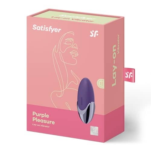 Satisfyer Layons Pleasure Clitoral Vibrator Purple packaging