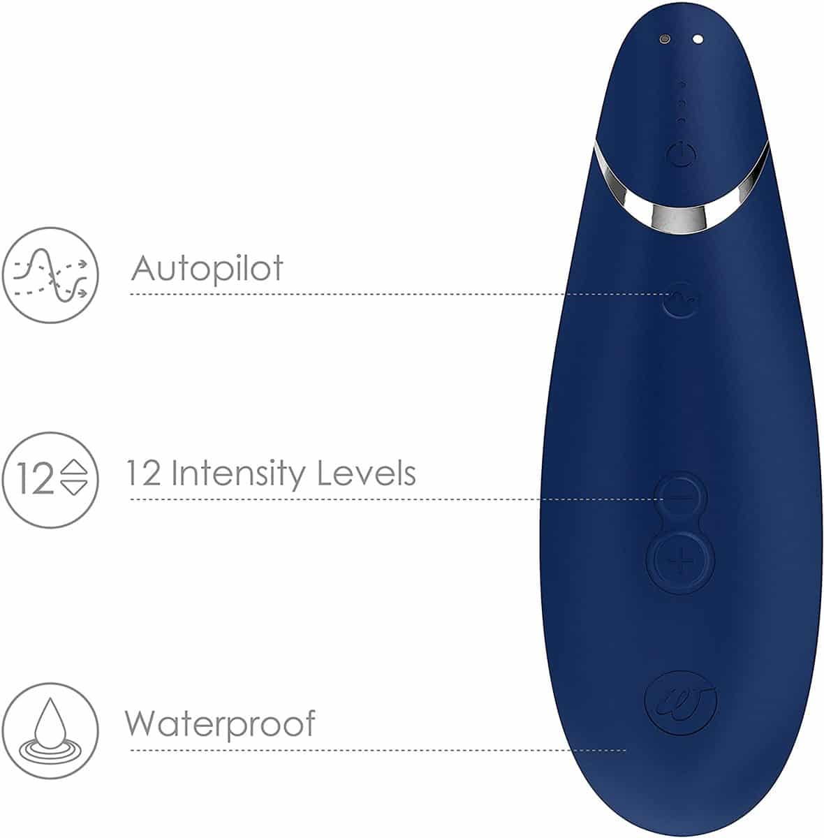 Womanizer Premium Clitoral Suction Vibrator – Blueberry