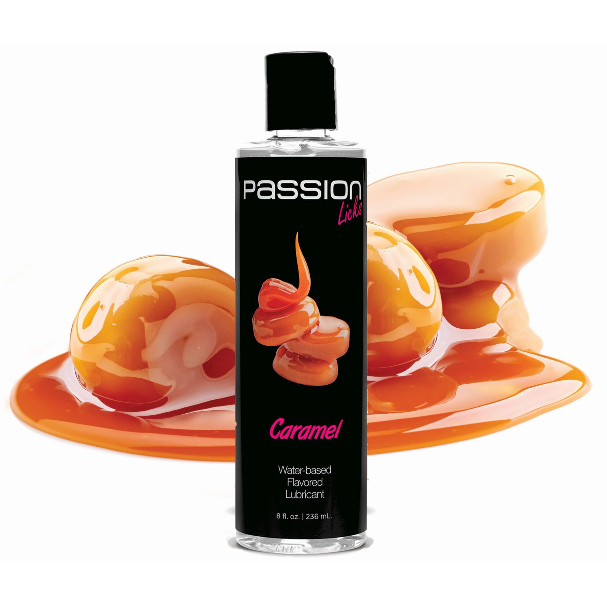 Passion Licks Caramel Water Based Flavored Lubricant – 8 oz