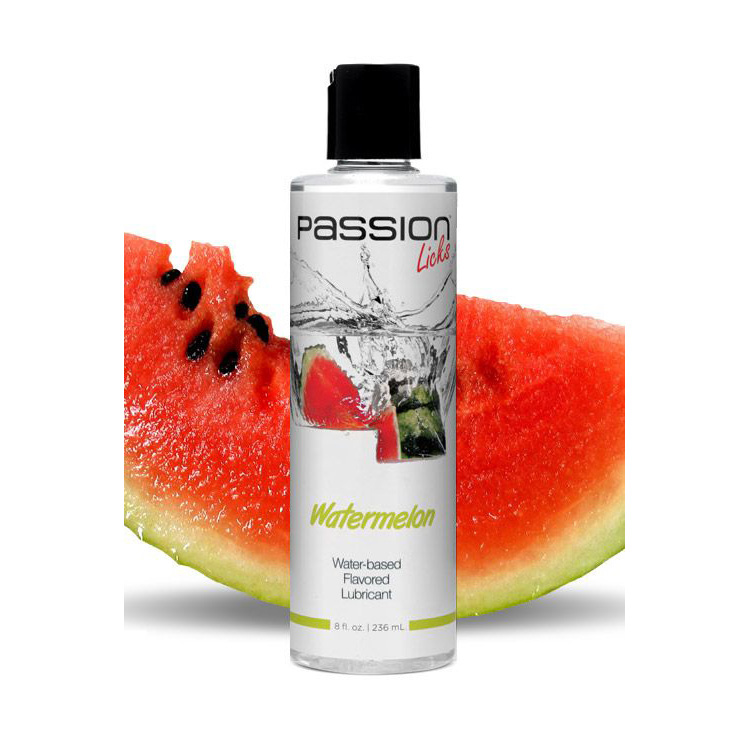 Passion Licks Watermelon Water Based Flavored Lubricant – 8 oz