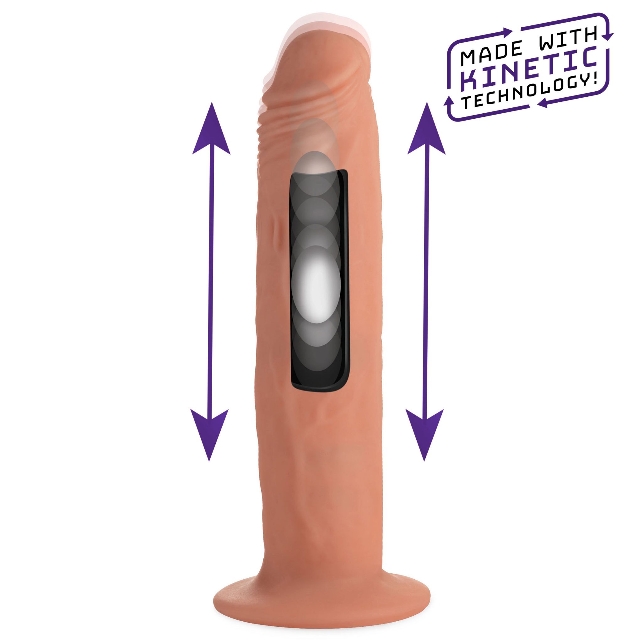 Kinetic Thumping 7X Remote Control Dildo – Large