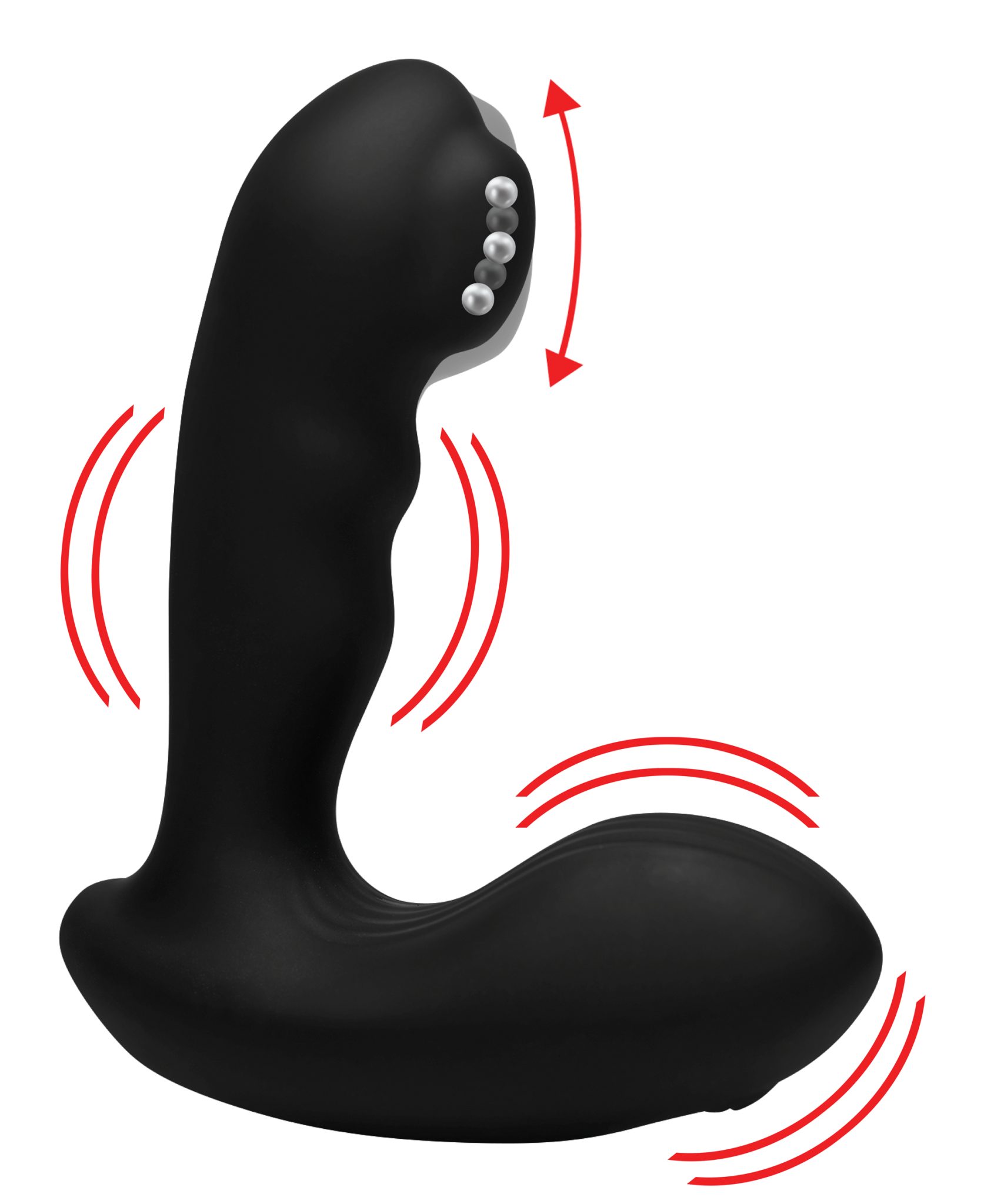 7X P-Milker Silicone Prostate Stimulator with Milking Bead
