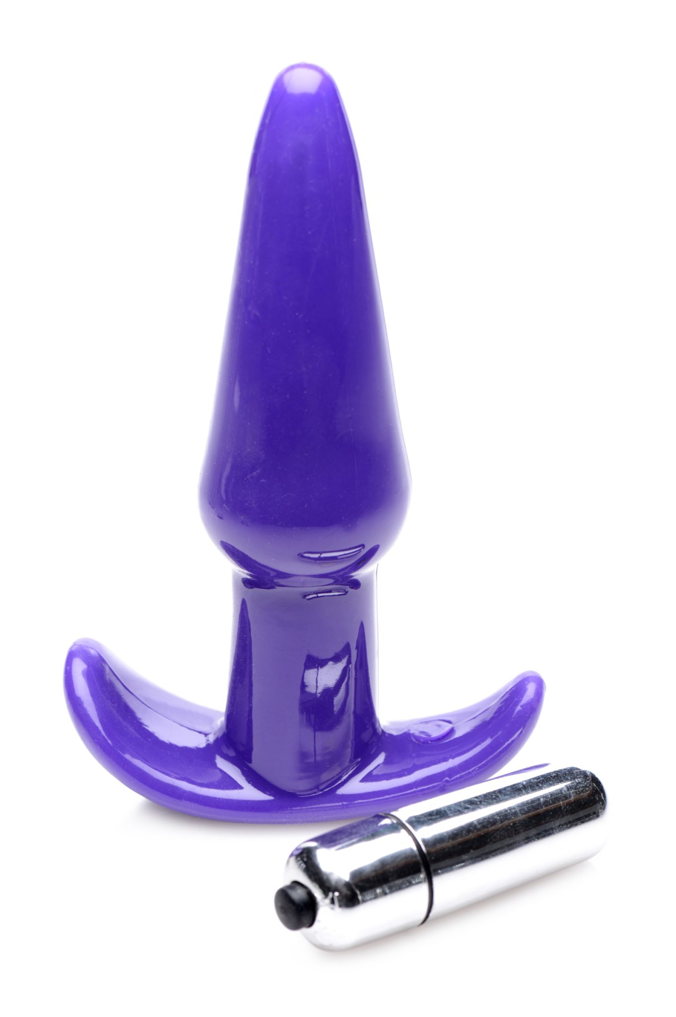 Smooth Vibrating Anal Plug – Purple
