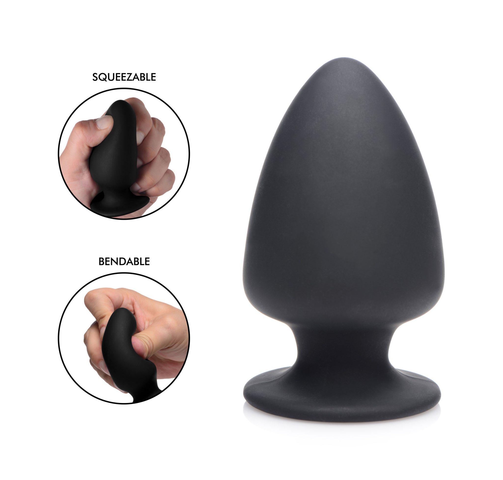 Squeezable Silicone Anal Plug – Small