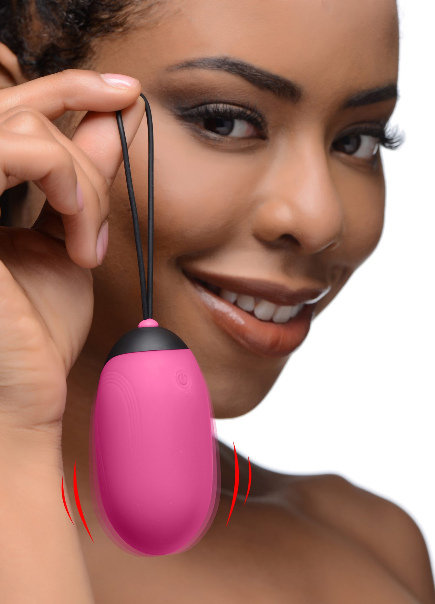 XL Silicone Vibrating Egg – Pink