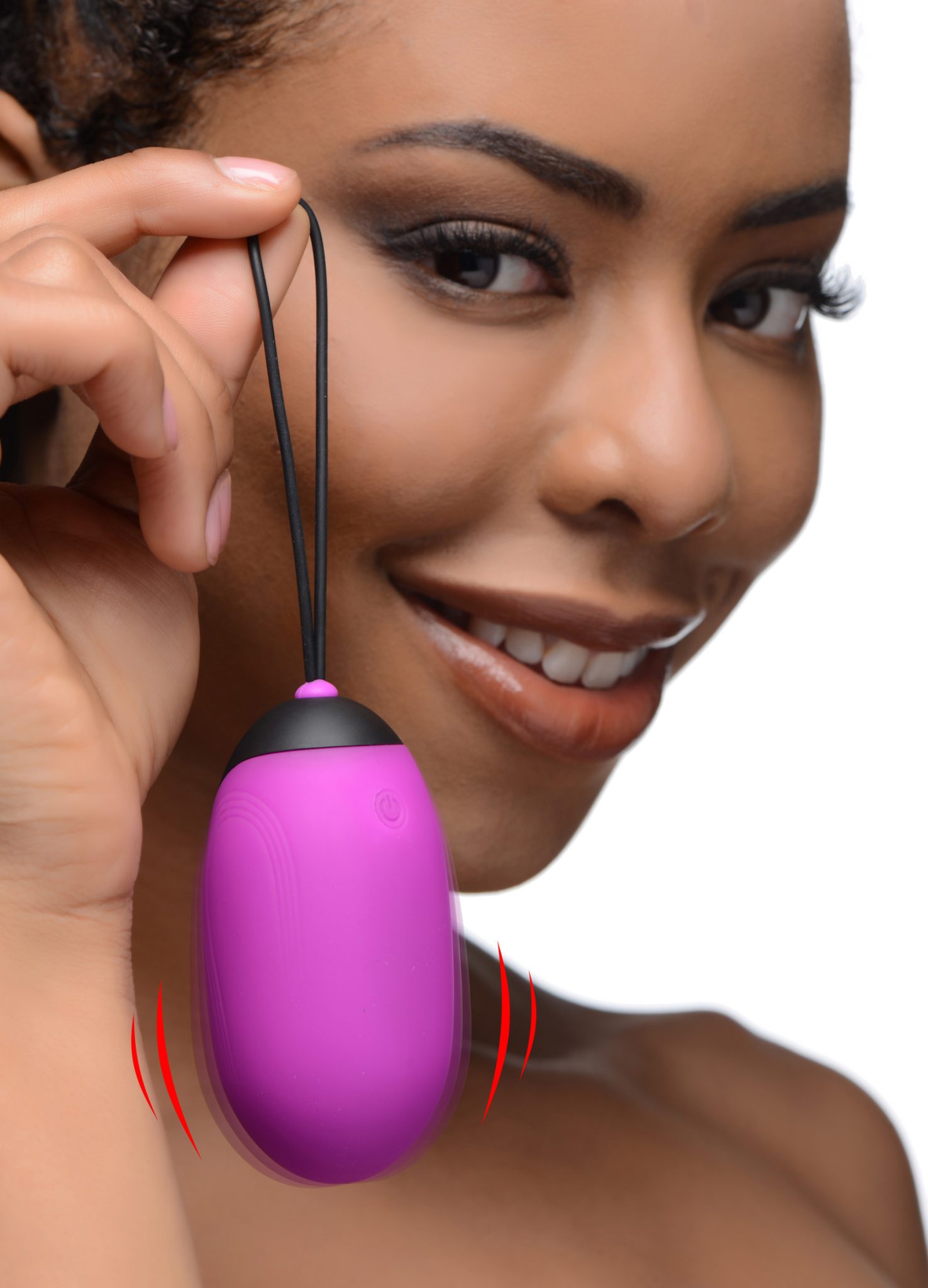 XL Silicone Vibrating Egg – Purple