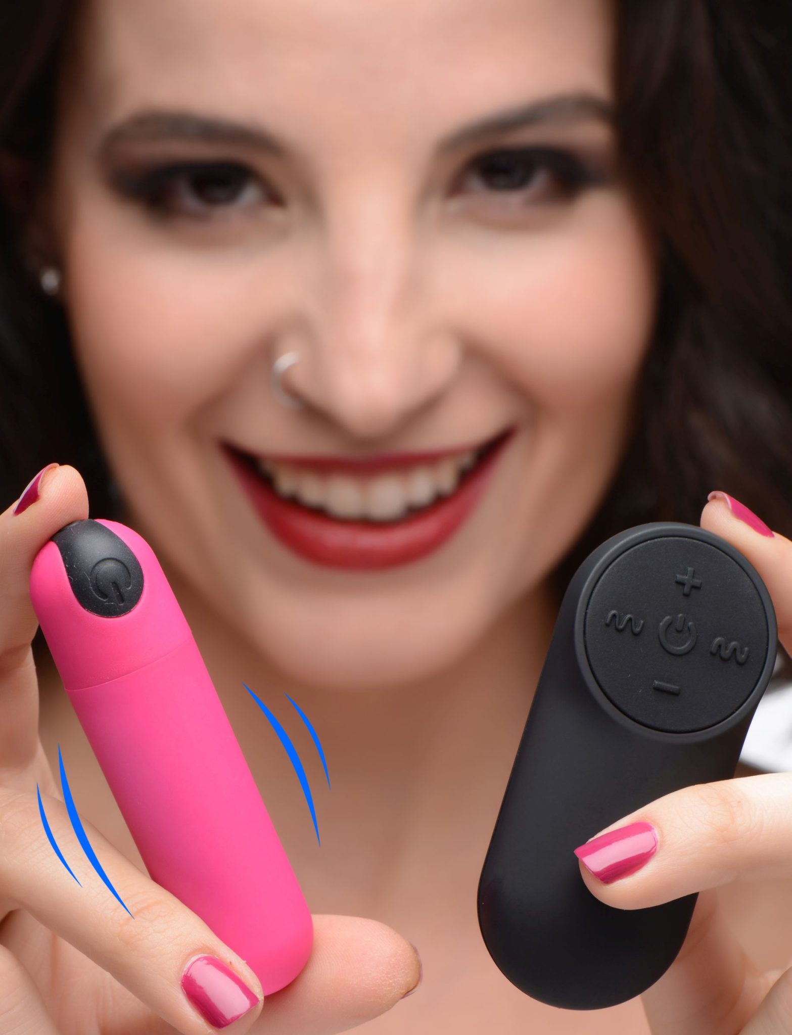Vibrating Bullet with Remote Control – Pink