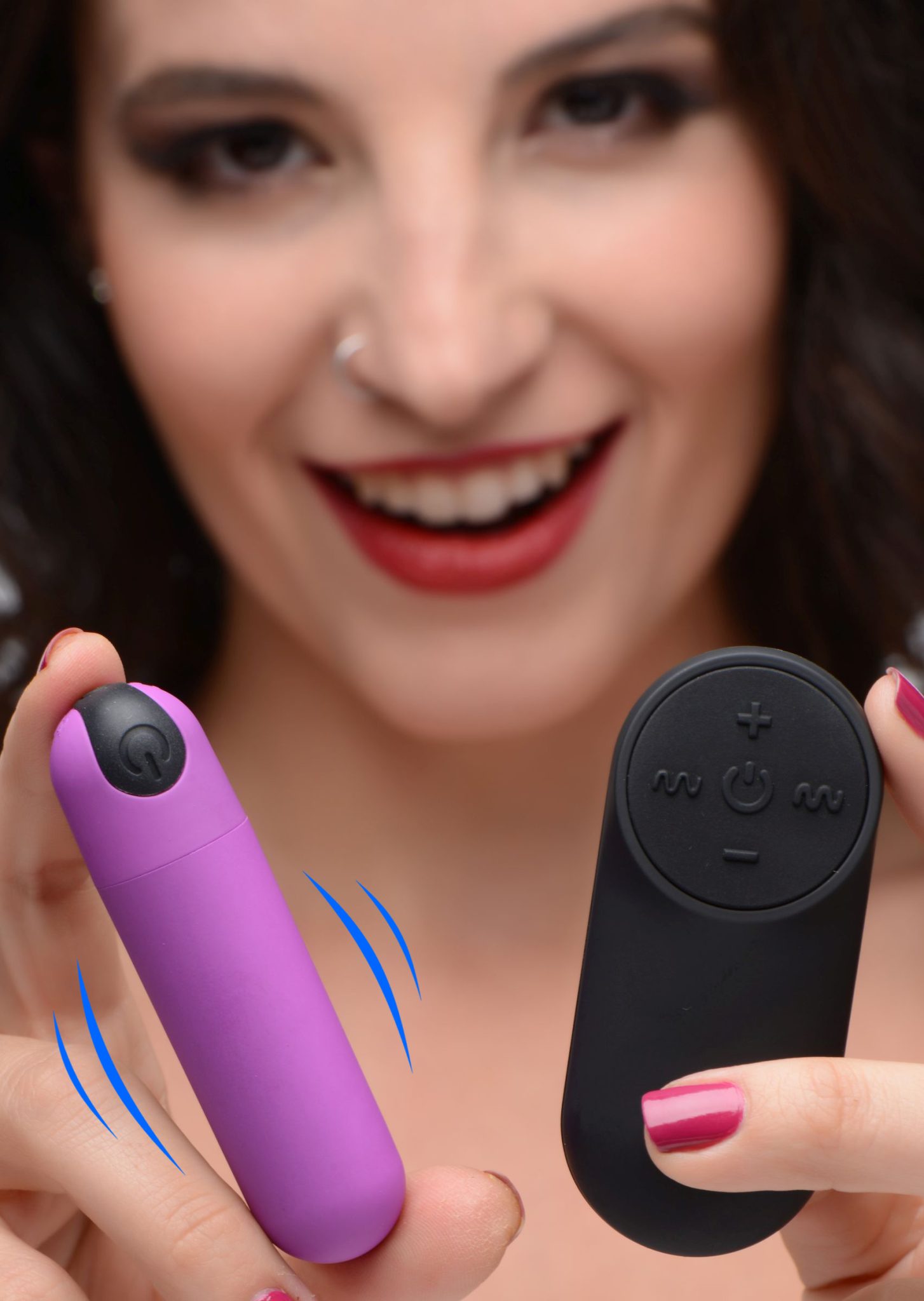 Vibrating Bullet with Remote Control – Purple