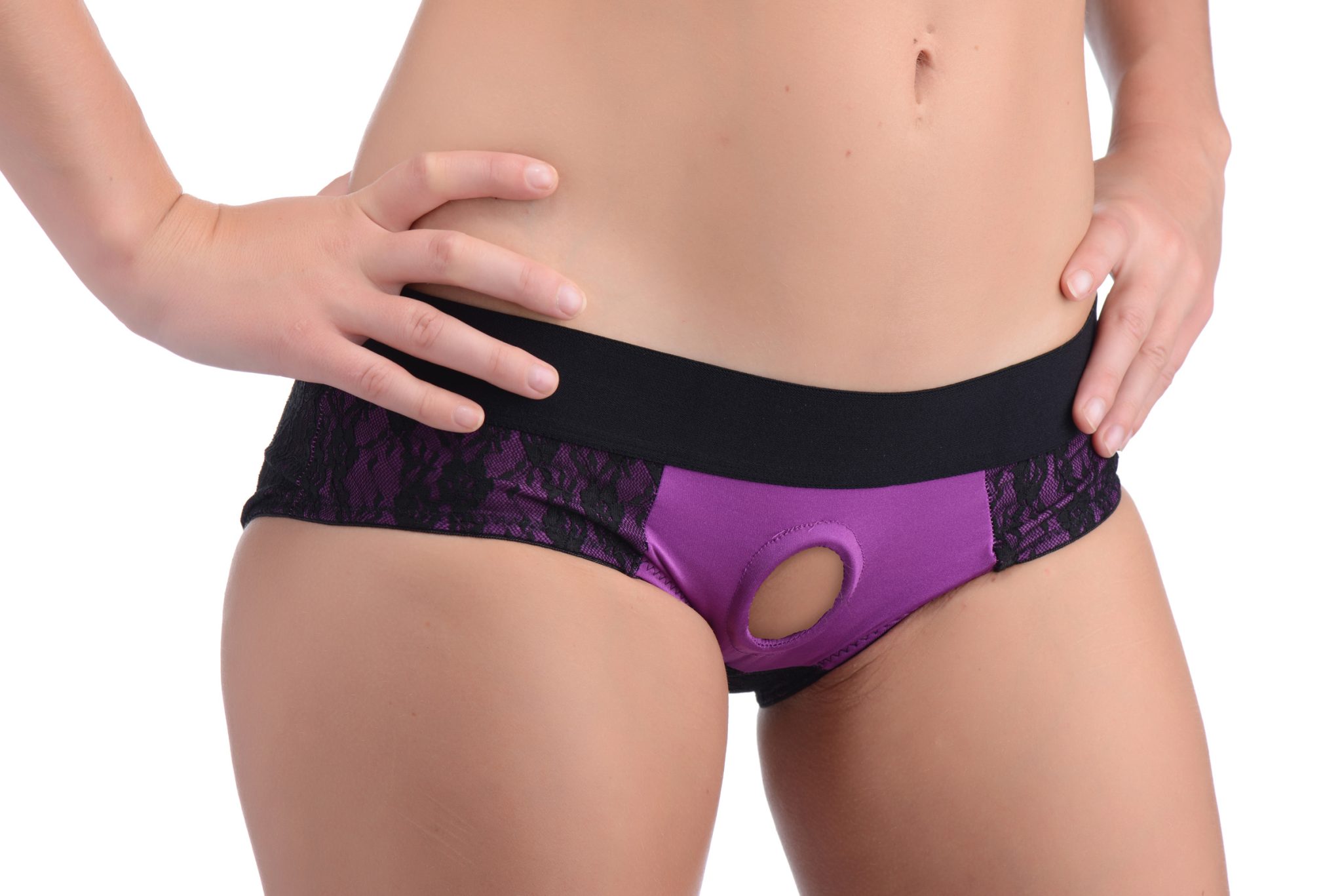 Lace Envy Crotchless Panty Harness – L-XL