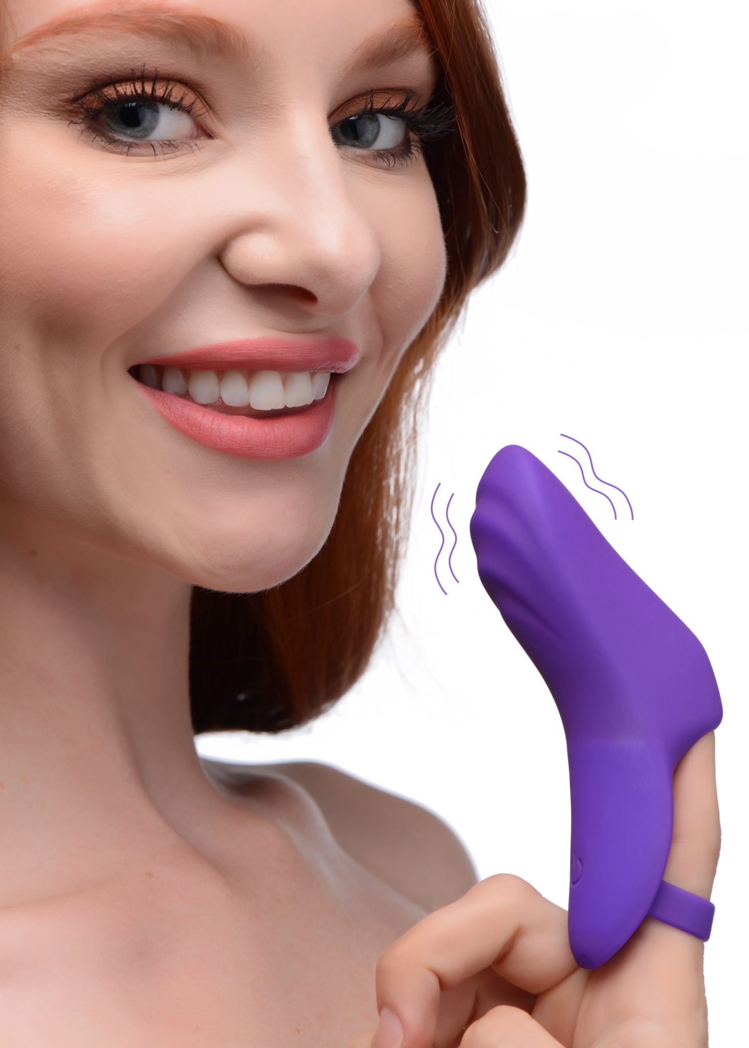 7X Finger Bang Her Pro Silicone Vibrator – Purple