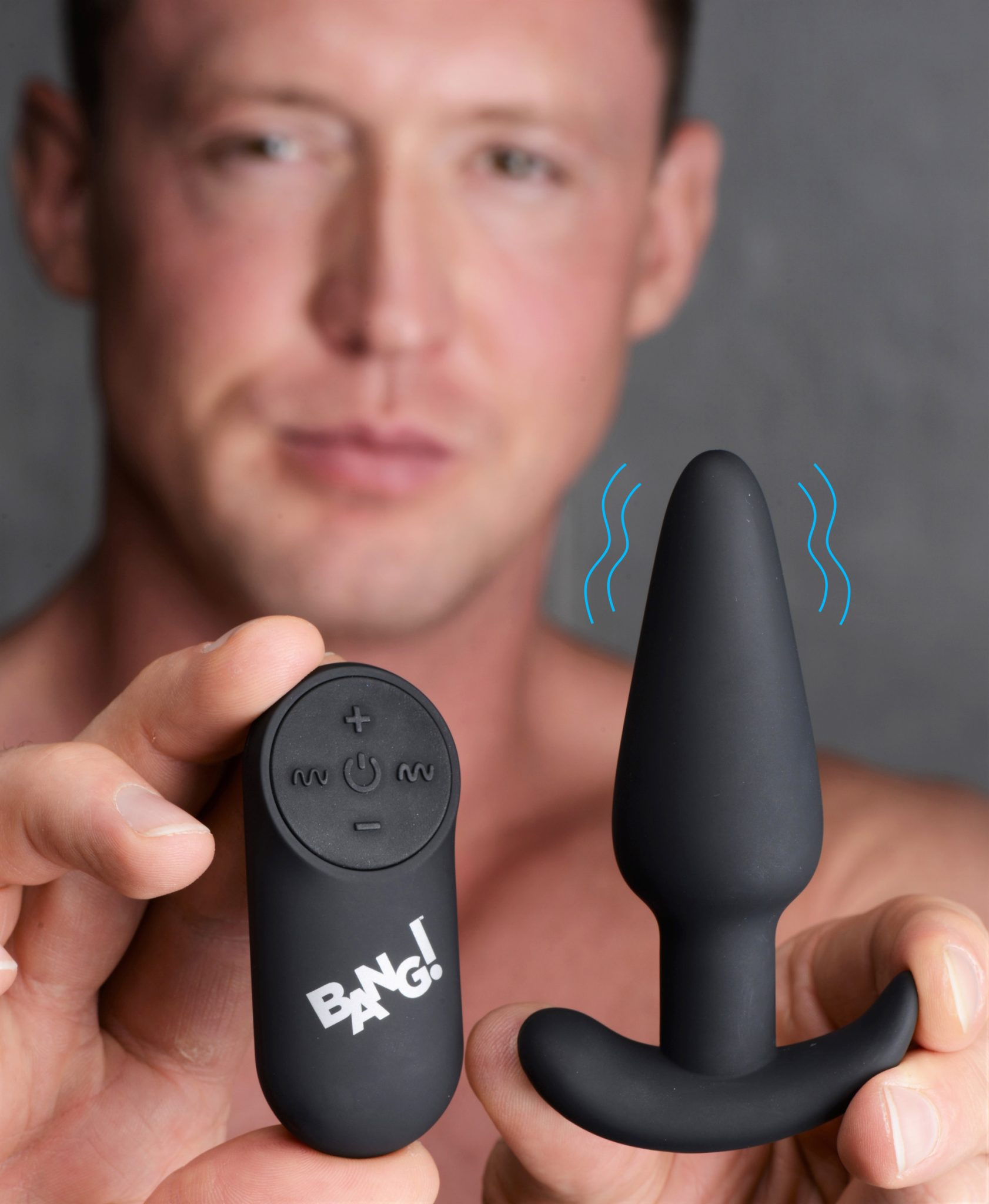 Remote Control 21X Vibrating Silicone Butt Plug – Black