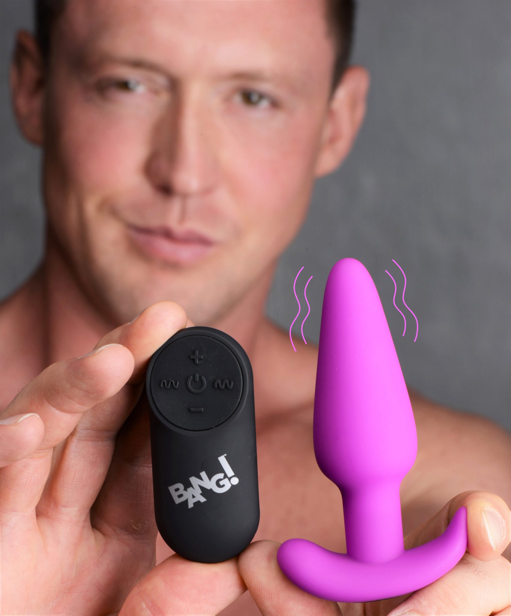 Remote Control 21X Vibrating Silicone Butt Plug – Purple