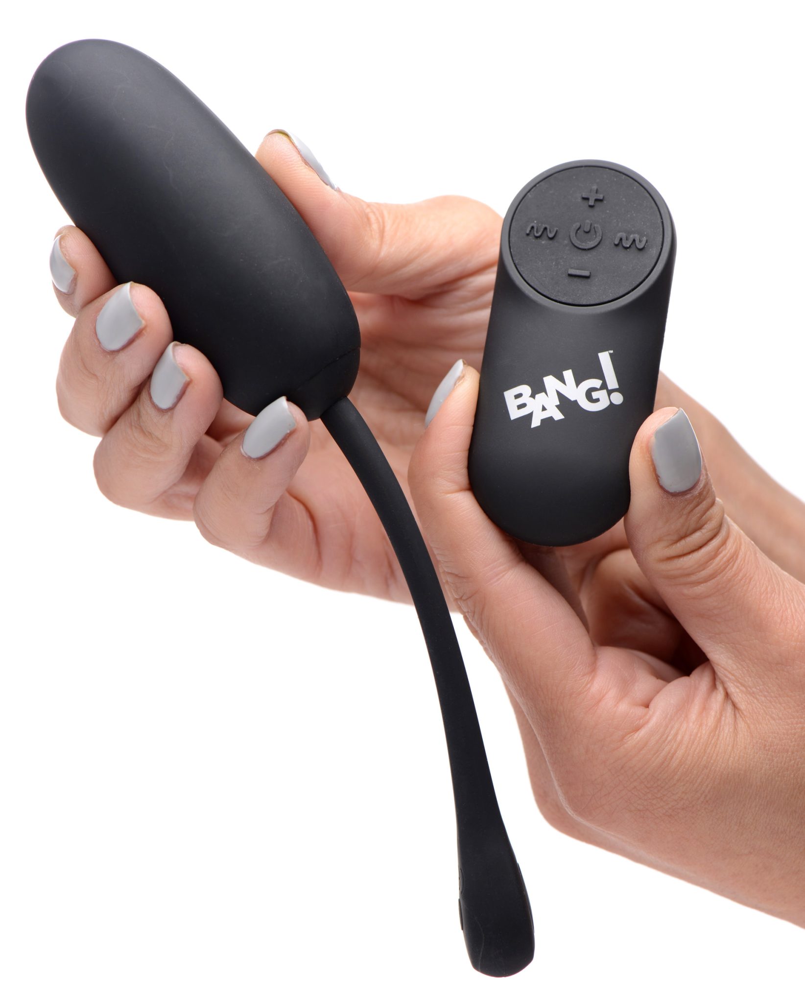 Remote Control 28X Silicone Plush Egg – Black