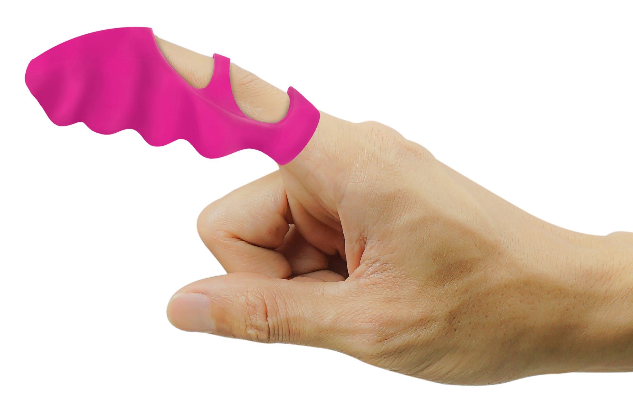 Thrill-Her Silicone Finger Vibrator – Pink