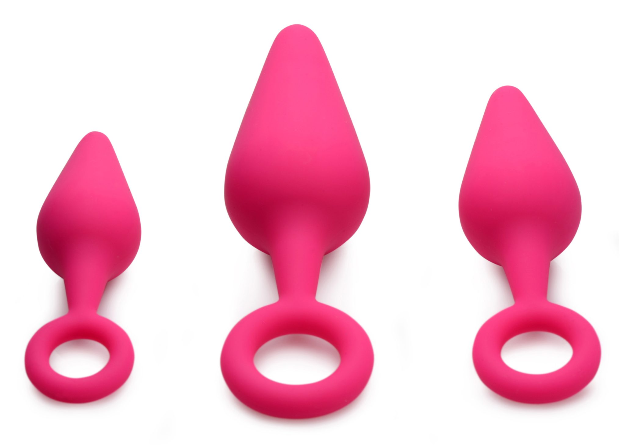 Rump Ringers 3 Piece Silicone Anal Plug Set – Pink