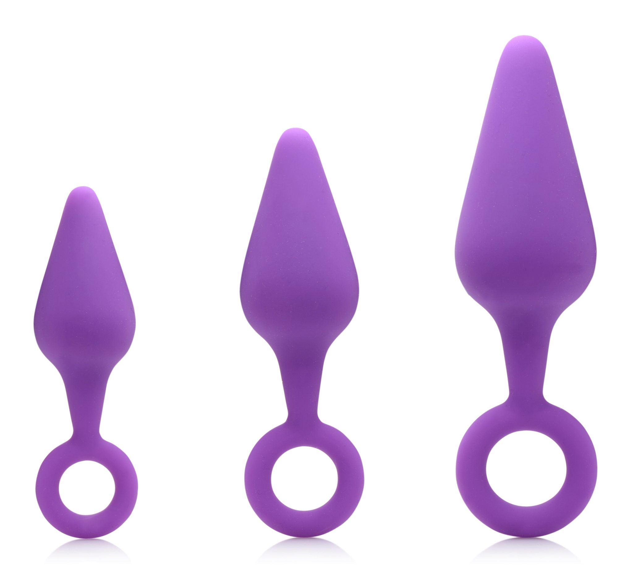 Rump Ringers 3 Piece Silicone Anal Plug Set – Purple