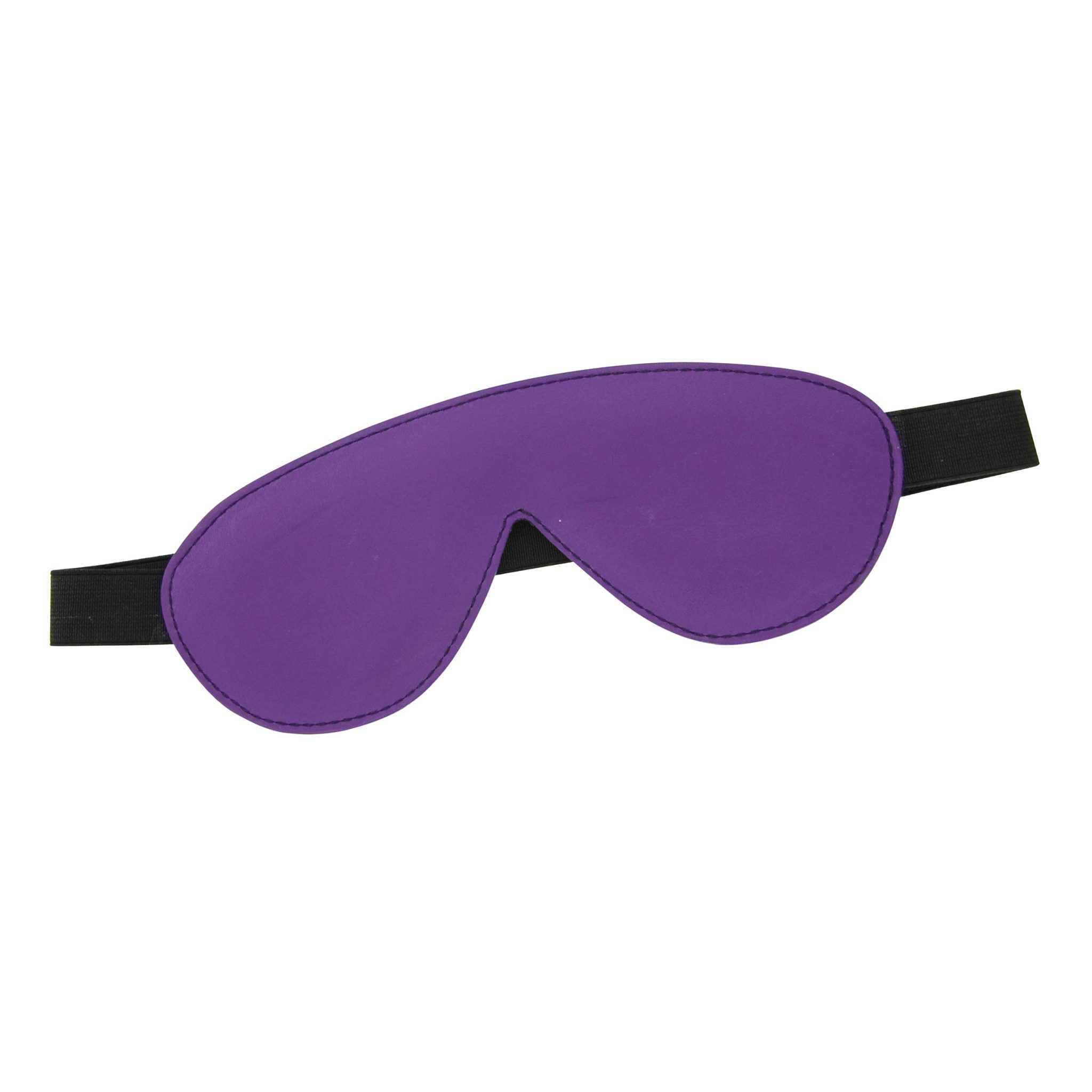 Blindfold Padded Leather – Purple and Black