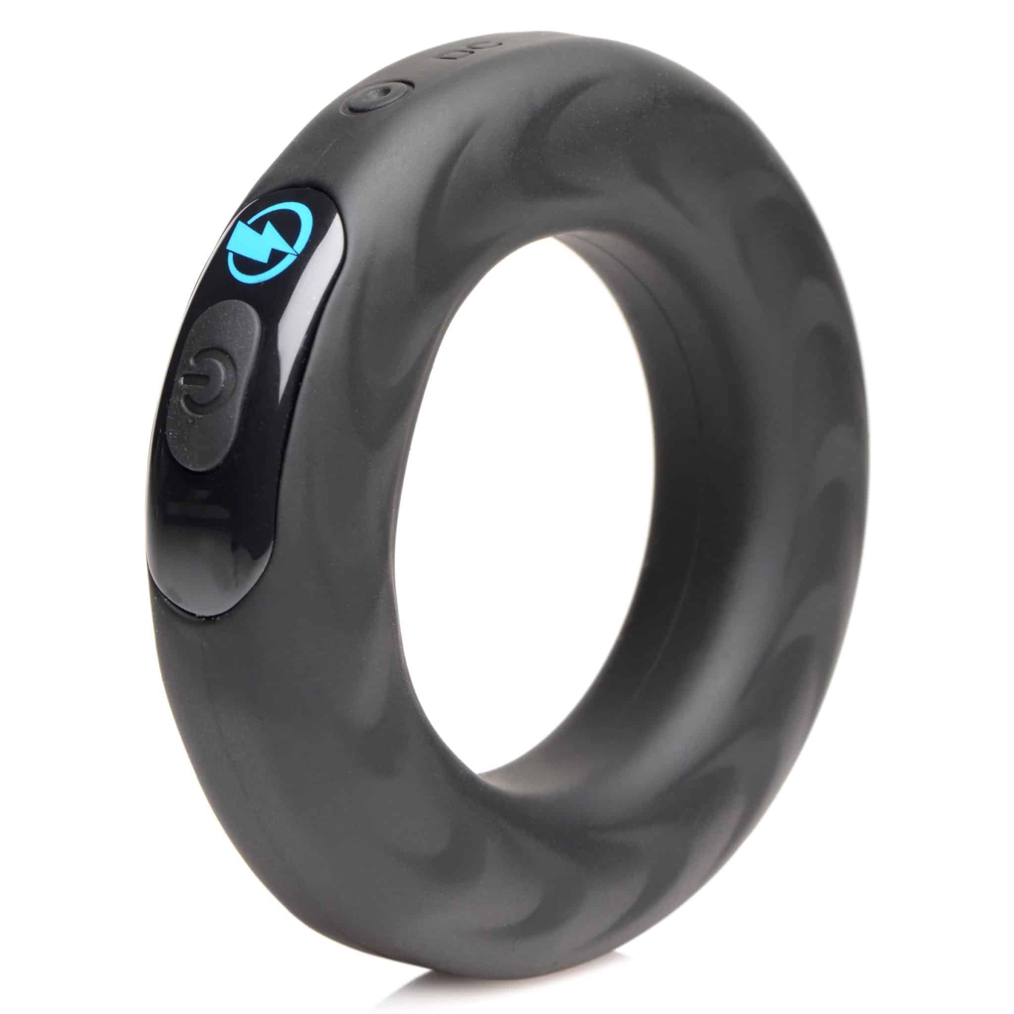 E-Stim Pro Silicone Vibrating Cock Ring – 2 Inch