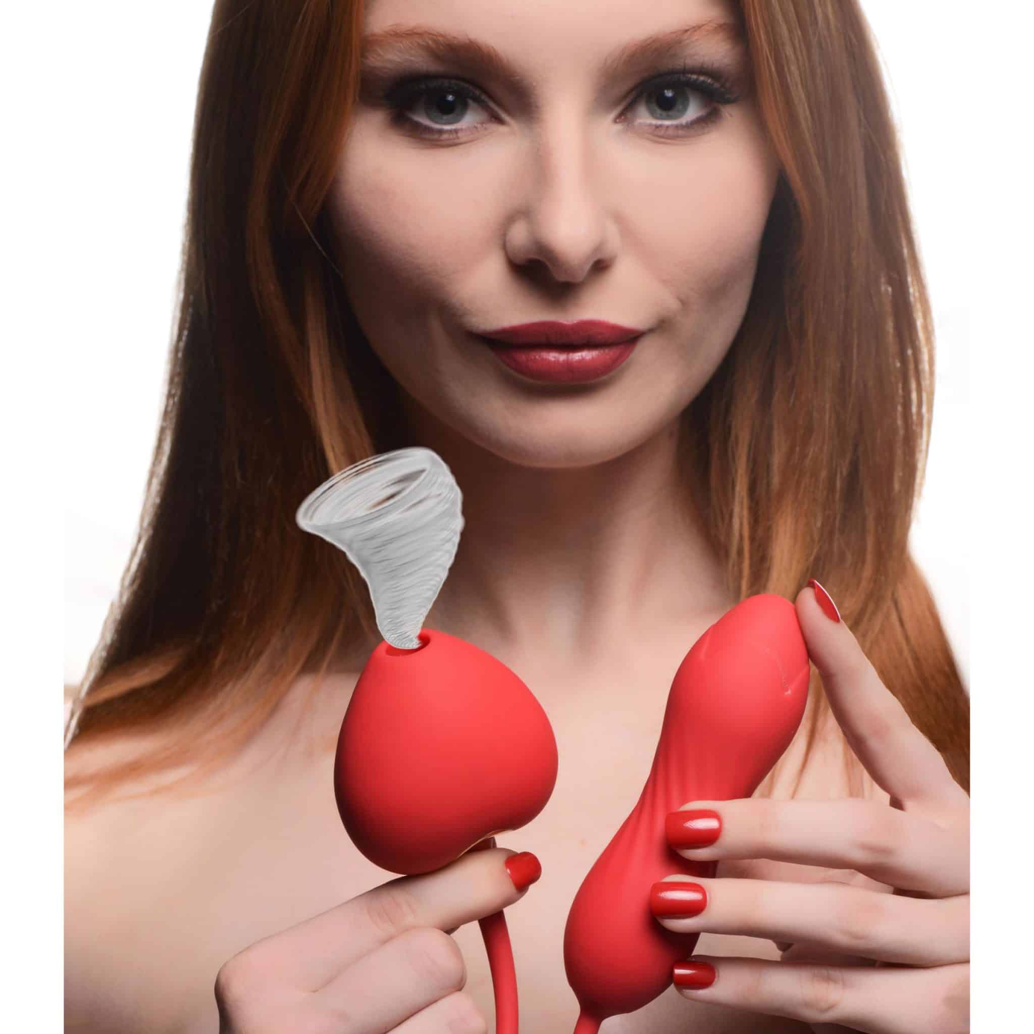 10X Love on Me Suction Clit Stimulator and Vibrating Egg-4