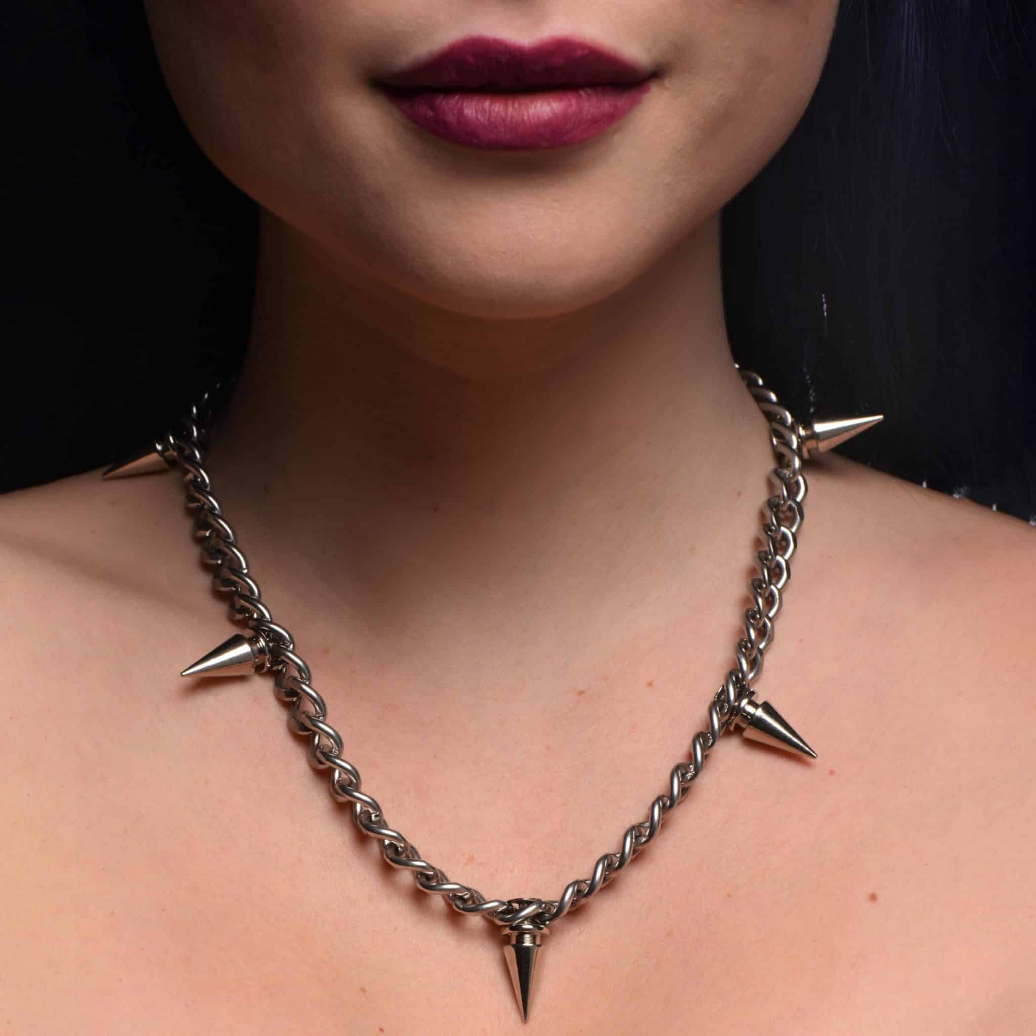 Spiked Punk Necklace-10