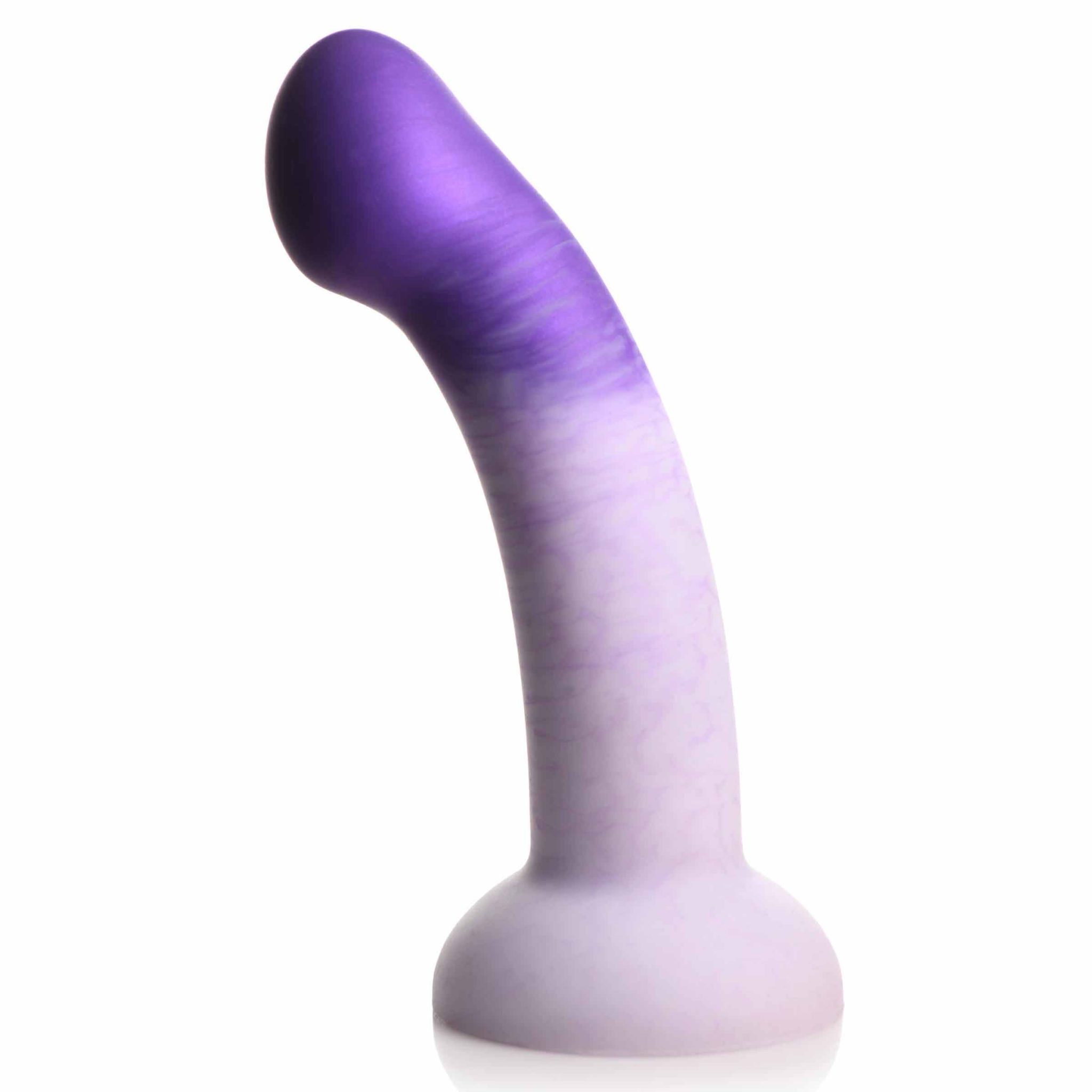 G-Swirl G-Spot Silicone Dildo – Purple