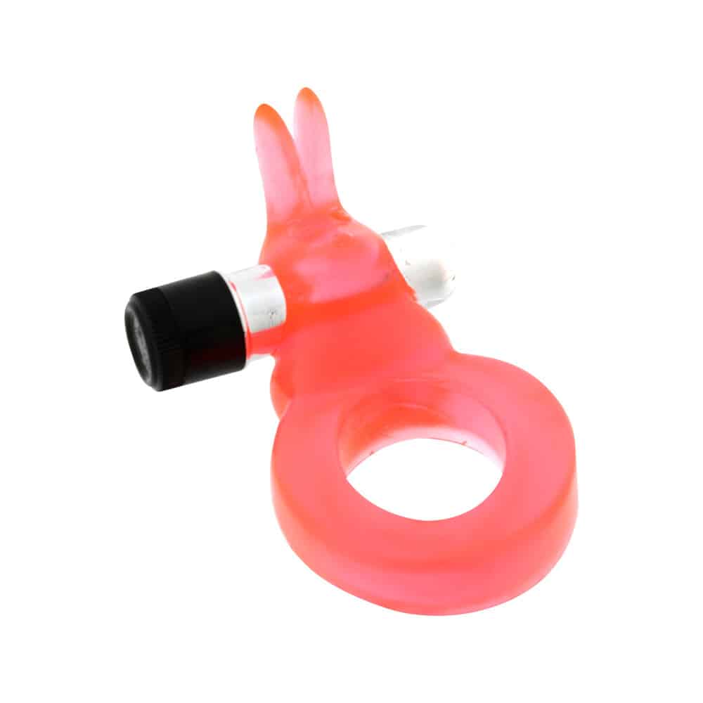 Jelly Rabbit Vibrating Cock Ring-5