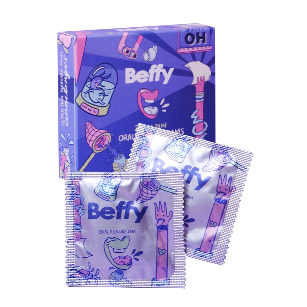 Beffy Ultra Thin Oral Pleasure Dams 2 Pieces-1
