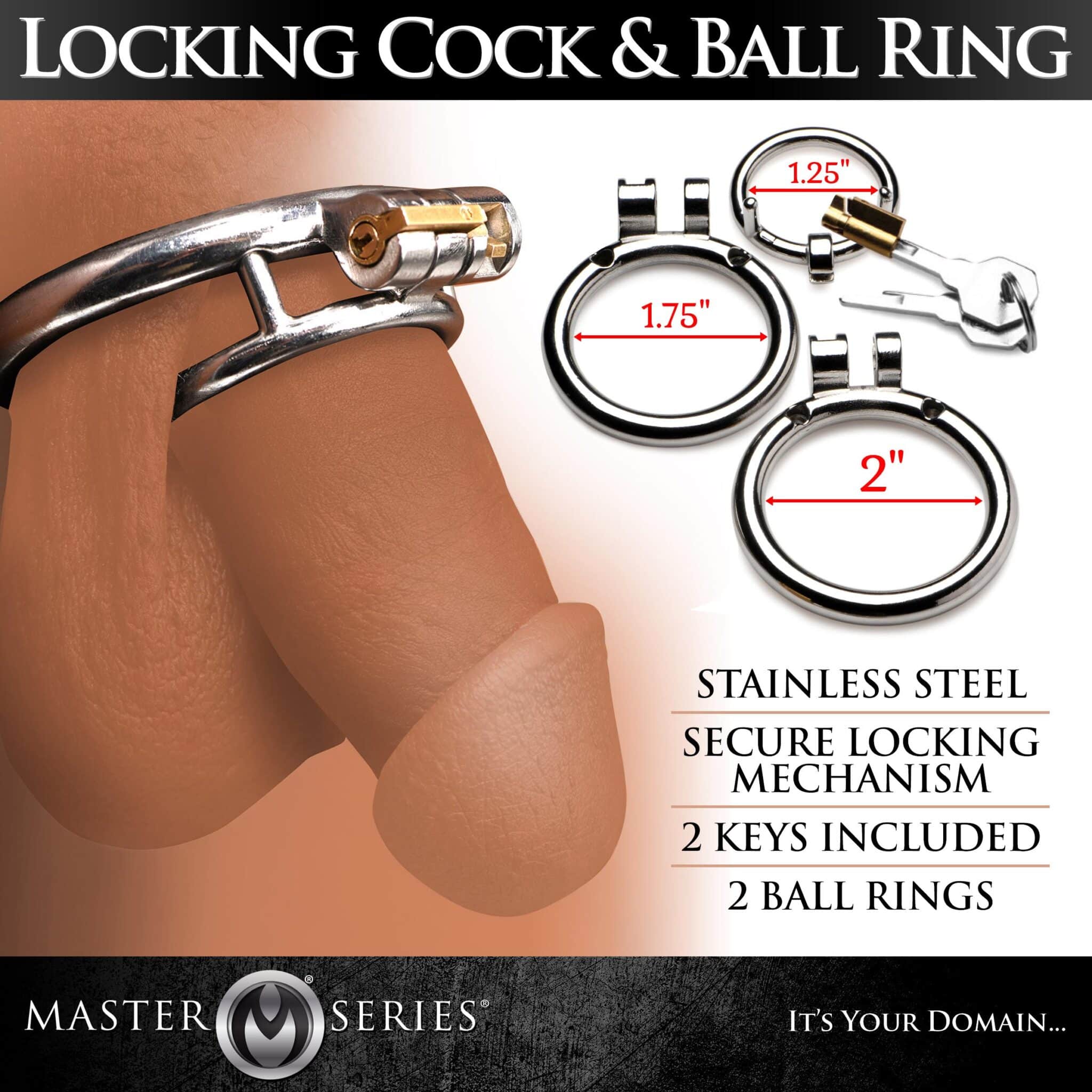 Locking Cock and Ball Ring