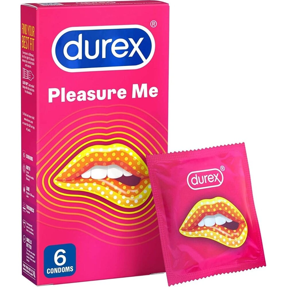 Durex Pleasure Me Ribbed And Dotted Condoms 6 Pack-8