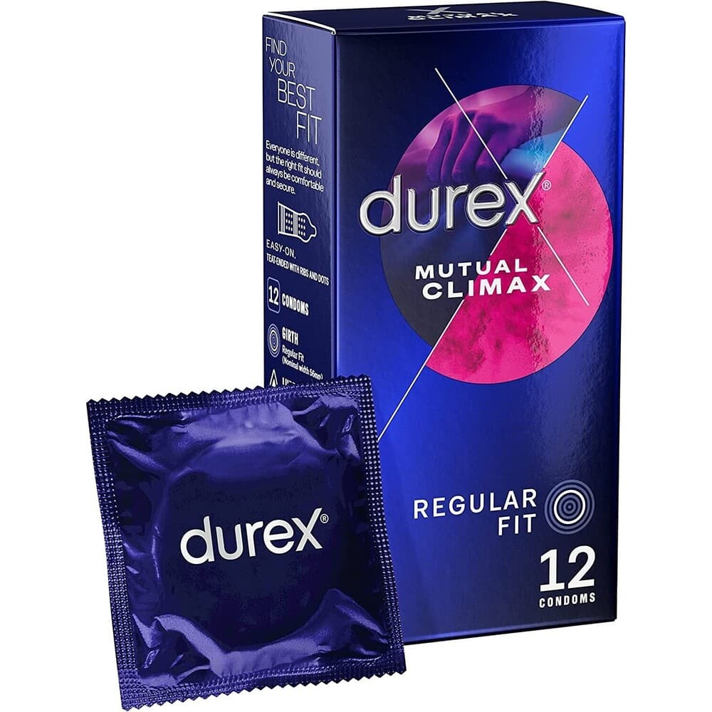 Durex Mutual Climax Regular Fit Condoms 12 Pack-1