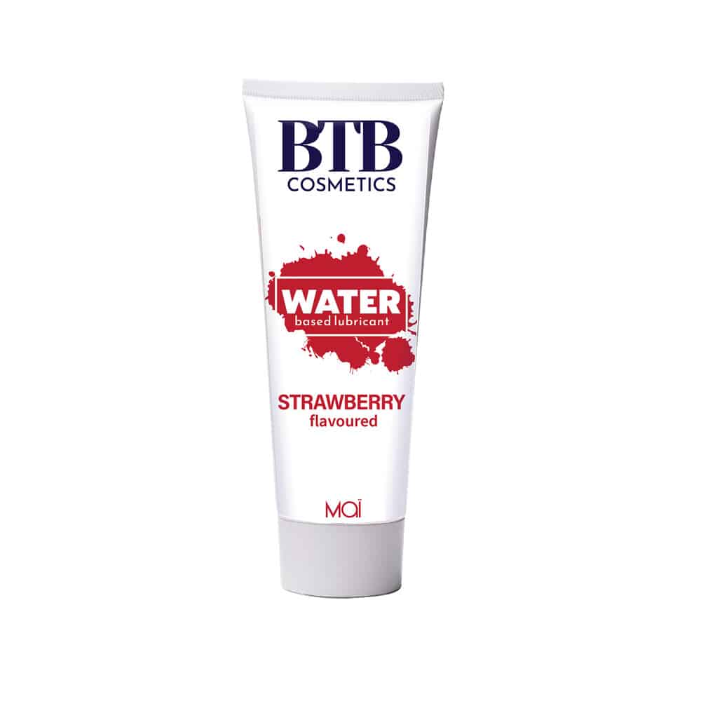 BTB Strawberry Flavoured Water Based Lubricant 100ml-7