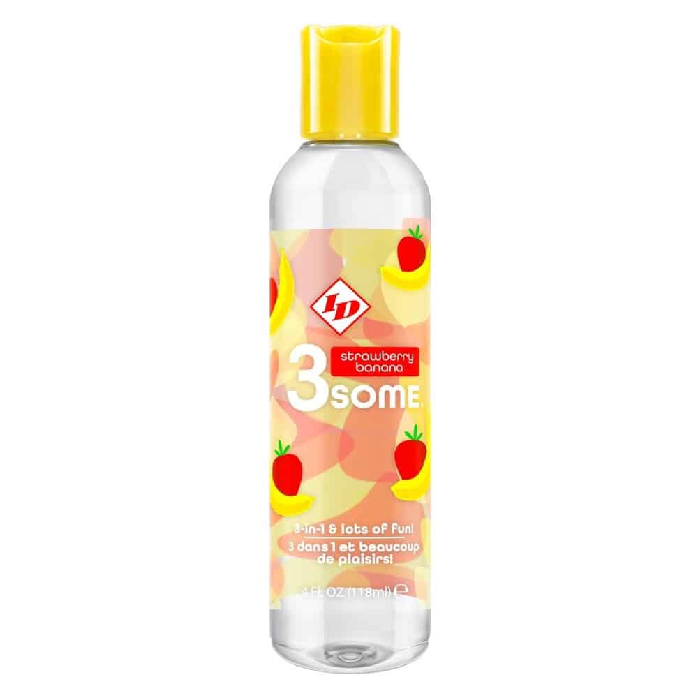 ID 3some Strawberry Banana 3 In 1 Lubricant 118ml-1