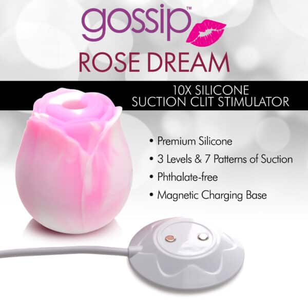 10X Rose Dream Silicone Clitoral Stimulator-5