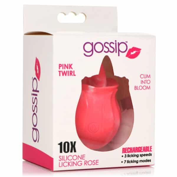 10X Pink Twirl Silicone Licking Rose-8
