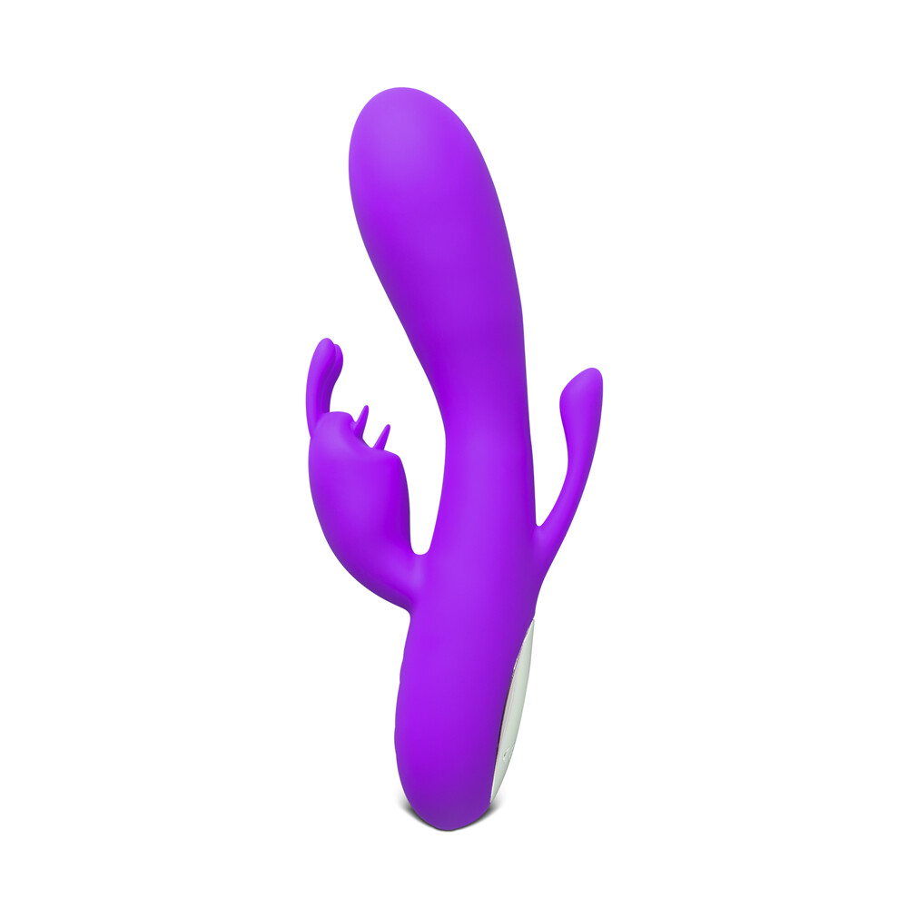 Double Bunny 12 speed Silicone Vibe Purple-6