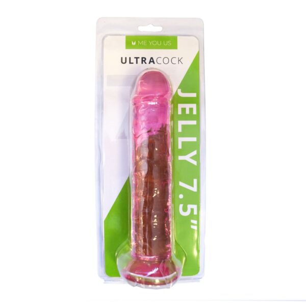 Me You Us Ultra Cock Pink Jelly 7.5 Inch Dong-5