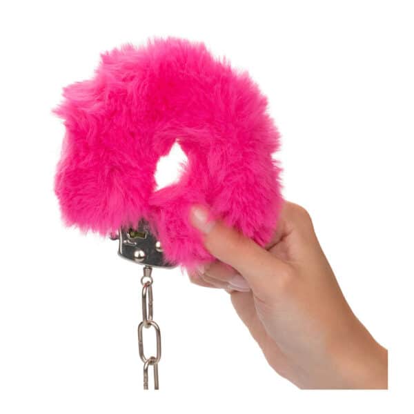 Ultra Fluffy Furry Cuffs Pink-5