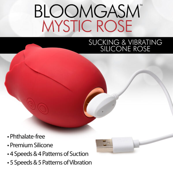 Mystic Rose Sucking and Vibrating Silicone Rose-1