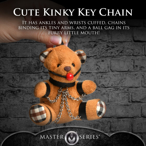 Gagged Teddy Bear Keychain-10