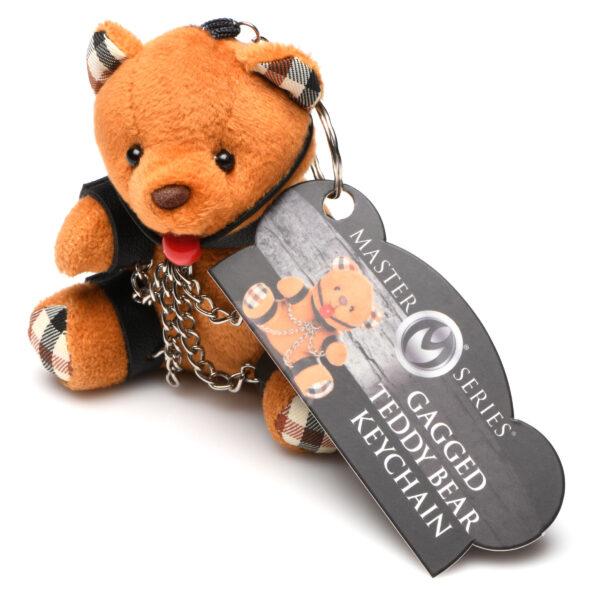 Gagged Teddy Bear Keychain-1