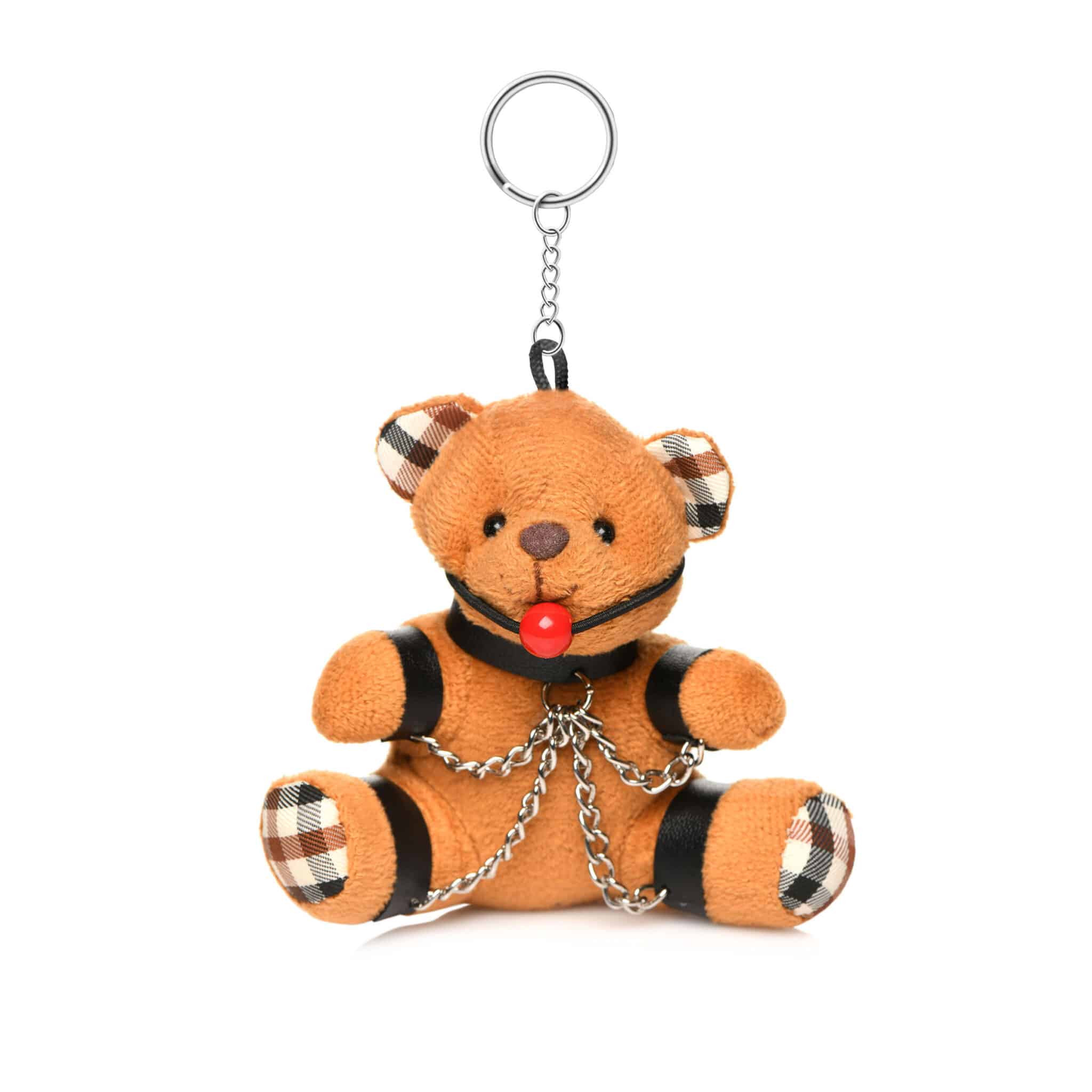 Gagged Teddy Bear Keychain-7