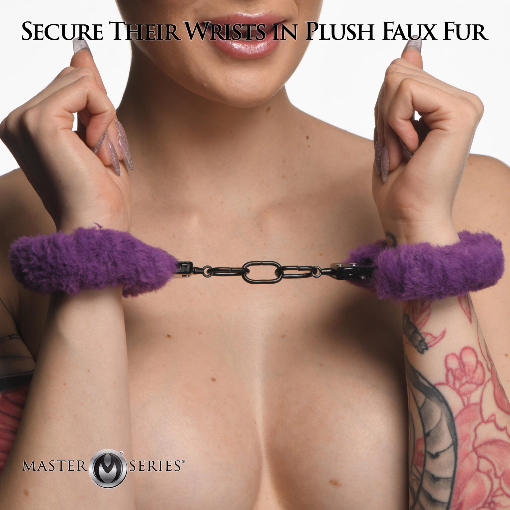 Cuffed in Fur Furry Handcuffs – Purple