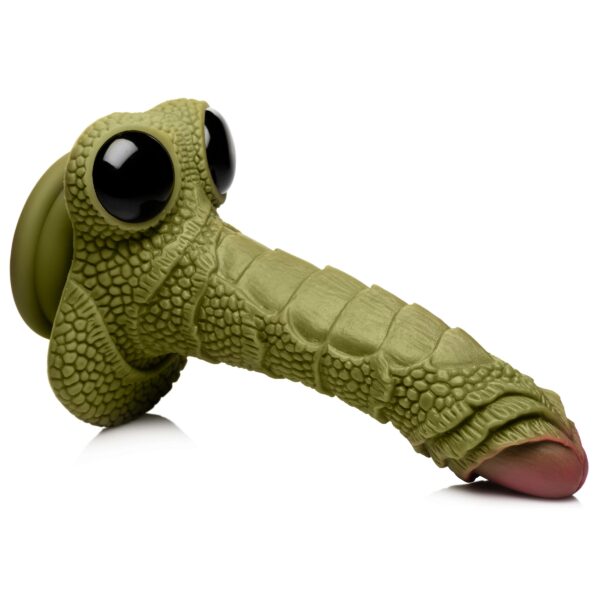 Swamp Monster Green Scaly Silicone Dildo-2