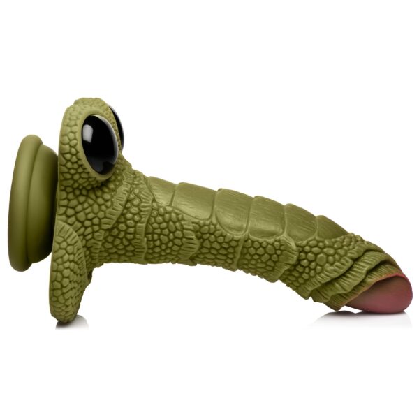 Swamp Monster Green Scaly Silicone Dildo-5
