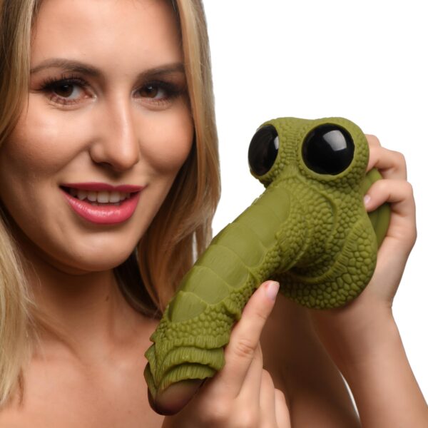 Swamp Monster Green Scaly Silicone Dildo-1