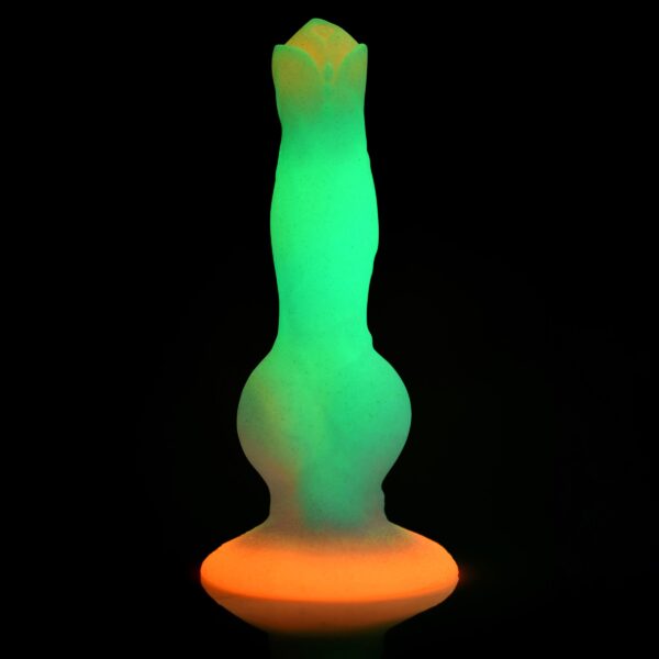 Space Cock Glow-in-the-Dark Silicone Alien Dildo-5