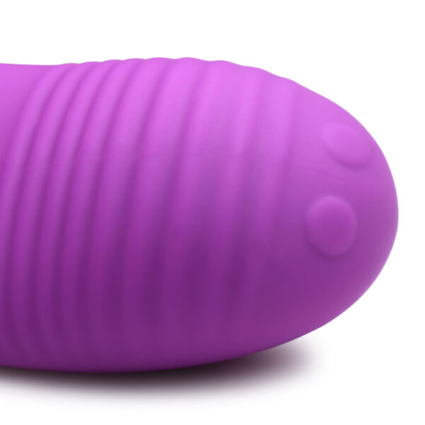 Love Loops 10X Silicone Cock Ring with Remote - Purple-10